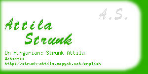 attila strunk business card
